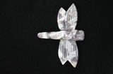 Dragonfly Chevron Banded Amethyst Crystal Carving