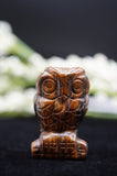 Owl Tigers Eye Crystal Carving