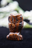 Owl Tigers Eye Crystal Carving