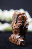 Owl Tigers Eye Crystal Carving