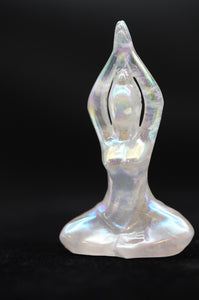 Yoga Lady Angel Goddess Crystal Carving