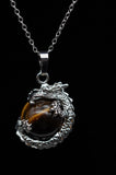 Whole Dragon Crystal Sphere with Necklace (Various Options)