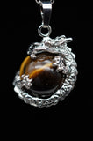 Whole Dragon Crystal Sphere with Necklace (Various Options)