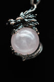 Whole Dragon Crystal Sphere with Necklace (Various Options)