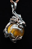 Whole Dragon Crystal Sphere with Necklace (Various Options)