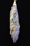 Titanium Rainbow Kyanite Crystal Necklace
