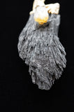 Black Kyanite with Citrine Crystal Necklace