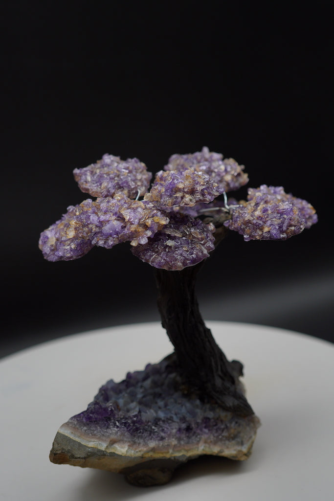 Very Rare Natural Ametrine Tree Carving / Purple Ametrine Crown Carvings / Tree high quality Carvings Gemstones / Ametrine Carving For Wire Wrapping