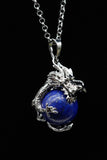 Whole Dragon Crystal Sphere with Necklace (Various Options)