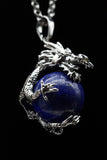 Whole Dragon Crystal Sphere with Necklace (Various Options)