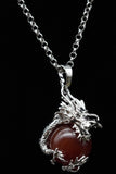 Whole Dragon Crystal Sphere with Necklace (Various Options)