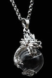 Whole Dragon Crystal Sphere with Necklace (Various Options)