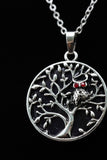 Reversible Owl Tree of Life Pendant Necklace (Various Options)