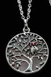 Reversible Owl Tree of Life Pendant Necklace (Various Options)