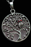 Reversible Owl Tree of Life Pendant Necklace (Various Options)